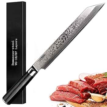 V金10号柳刃包丁 約42cm 堺孝行 V金10号（VG10）本焼昇竜 飛燕切付柳刃300